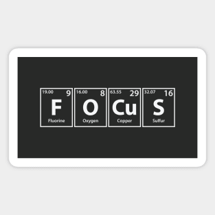 Focus (F-O-Cu-S) Periodic Elements Spelling Magnet